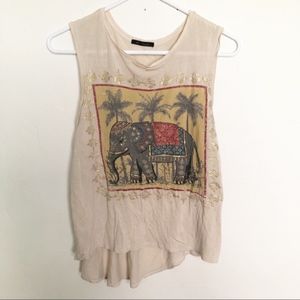 The classic | elephant high low tank top